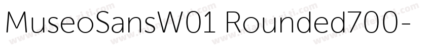 MuseoSansW01 Rounded700字体转换
